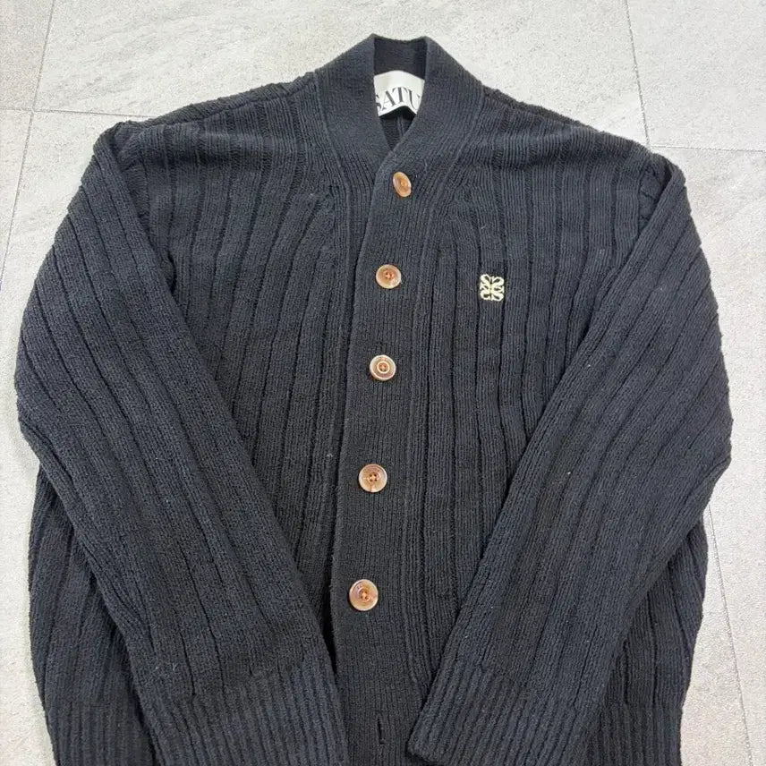 [BUNJANG] SÄTTER Faro Boucle Cardigan Black L / 세터 파로 부클 가디건 블랙 L