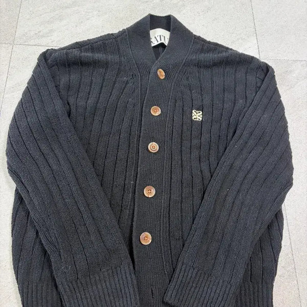 [BUNJANG] SÄTTER Faro Boucle Cardigan Black L / 세터 파로 부클 가디건 블랙 L