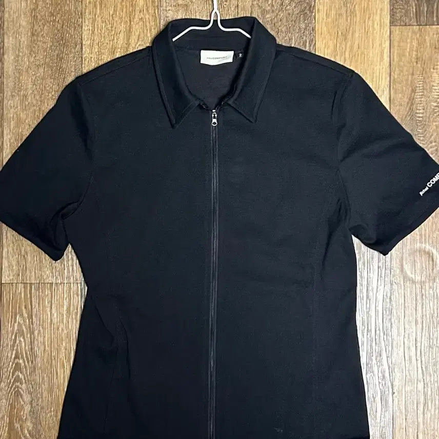 [BUNJANG] JICHIO Zip-Up Shirt Black / 지초이 집업 셔츠