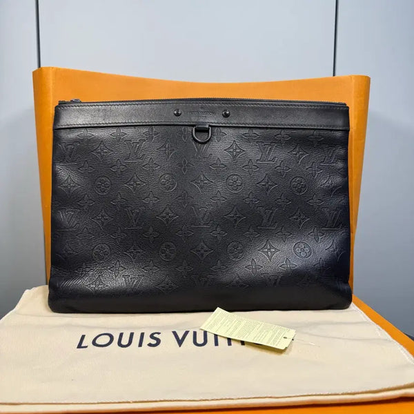 [BUNJANG] Louis Vuitton Pochette Monogram Shadow Black M62903 / [ OS,풀구성,영수증 보유 ] 루이비통 포쉐트 모노그램 쉐도우 블랙