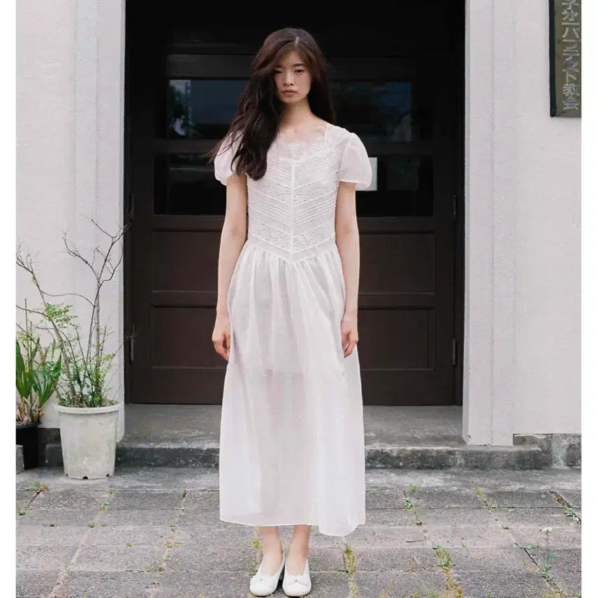 [BUNJANG] Fletta Mallorca Dress Ivory / (판매.교환)플레따 132 마요르카 드레스 아이보리 fletta mallorca dress