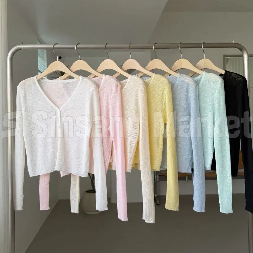 [BUNJANG] Ocean Pastel Cardigan Summer Essential Windbreaker / [빠른발송] 살안타템 오션 파스텔가디건 여름필수 바람막이 색감최고