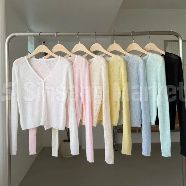 [BUNJANG] Ocean Pastel Cardigan Summer Essential Windbreaker / [빠른발송] 살안타템 오션 파스텔가디건 여름필수 바람막이 색감최고