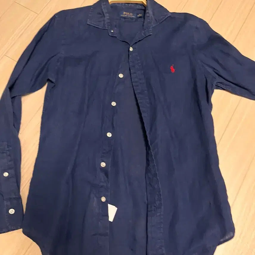 [BUNJANG] Polo Ralph Lauren Navy Linen Shirt (Size S) / 폴로 타미 유니클로 린넨셔츠팝니다 s사이즈