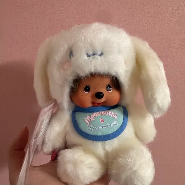 [BUNJANG] Sanrio Cinnamoroll Monchhichi Plush / 초 희귀 시나모롤 몬치치 희귀몬치치