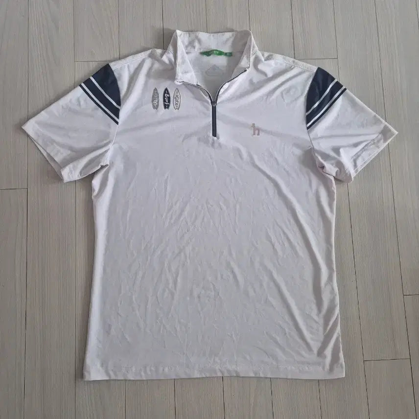 [BUNJANG] Hazzys Golf Half-Zip Golf Tee (Size 100) / 헤지스골프 반집업 골프티(100)
