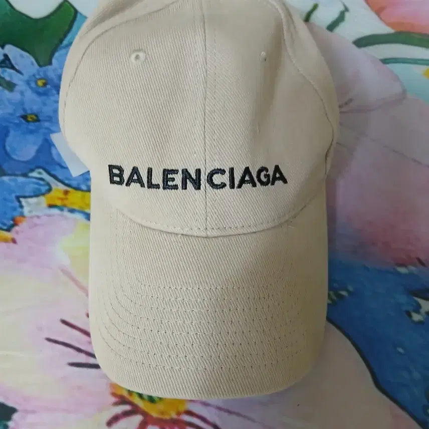 [BUNJANG] Balenciaga Logo Cotton Twill Cap Beige L / 발렌시아가 볼캡 베이지L