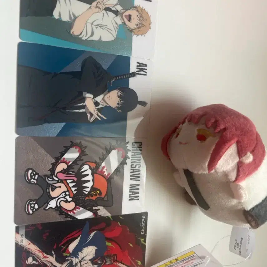 [BUNJANG] Chainsaw Man Makima Plush Doll Bundle / 체인소맨 카드&마키마 인형 일괄