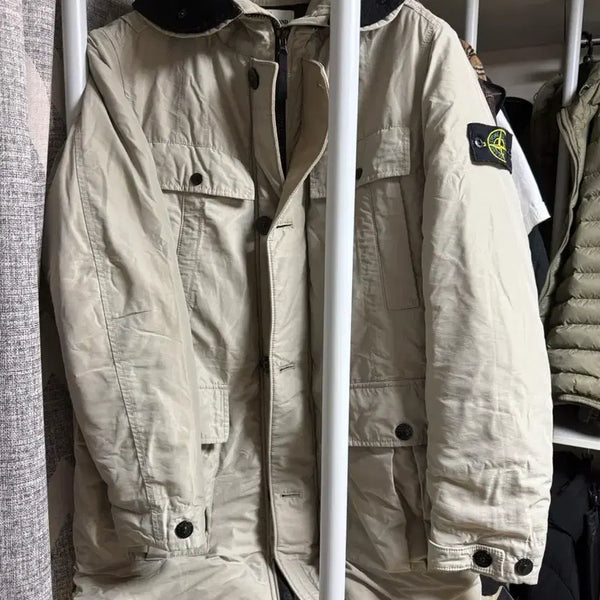 [BUNJANG] Stone Island Microplush Primaloft Padded Jacket M / 스톤아일랜드 마이크로랩스 프리마로프트 패딩 M