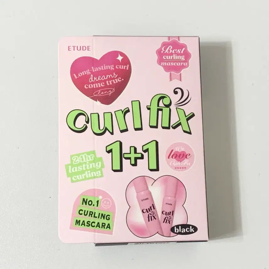 [BUNJANG] Etude Curl Fix Mascara 1+1 Set (Black) / 에뛰드 컬 픽스 마스카라 1+1 세트 01 블랙