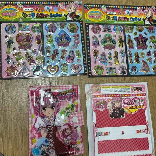 [BUNJANG] Shugo Chara! Notebook / Sticker Bundle Set / (~8/17) 고전문구 캐릭캐릭체인지 수첩 / 스티커 굿즈 일괄