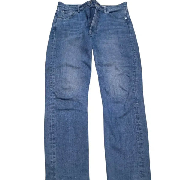 [BUNJANG] MODNINE Washed Denim Pants Regular Straight Fit Mid Blue Size 32 / [32/S급] 모드나인(MODNINE) 워싱 데님 팬츠 중청