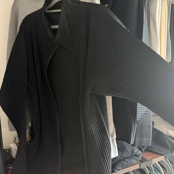 [BUNJANG] Homme Plissé Issey Miyake Black Zip-Up Jacket Size 4 / 옴므플리세 4사이즈 집업