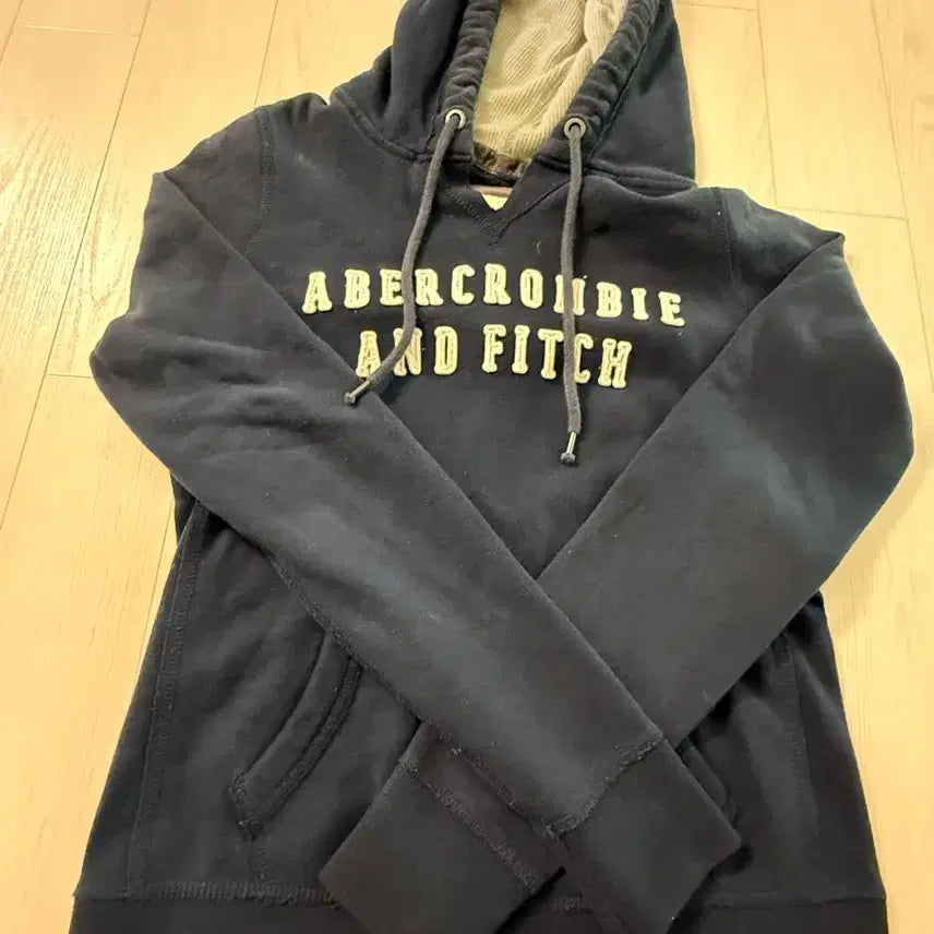 [BUNJANG] Abercrombie & Fitch Navy Logo Hoodie / 아베크롬비 앤 피치 후드티 네이비