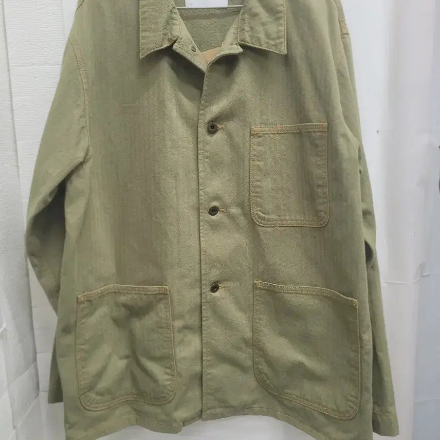 [BUNJANG] Outstanding Work Jacket Khaki / 아웃스탠딩 워크 자켓 카키