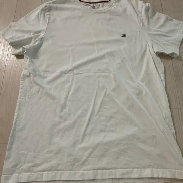 [BUNJANG] Tommy Hilfiger Short Sleeve T-Shirt White / 타미힐피거 반팔티 흰색