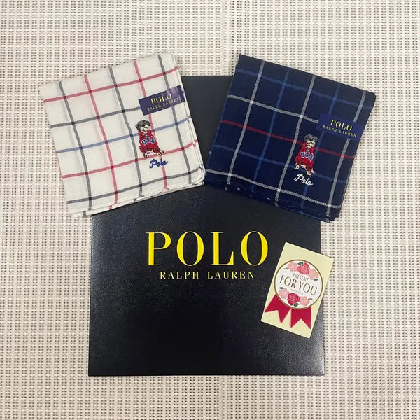 [BUNJANG] Polo Ralph Lauren Dog Embroidery Handkerchief / (새상품) 폴로 랄프로렌 강아지 자수 손수건