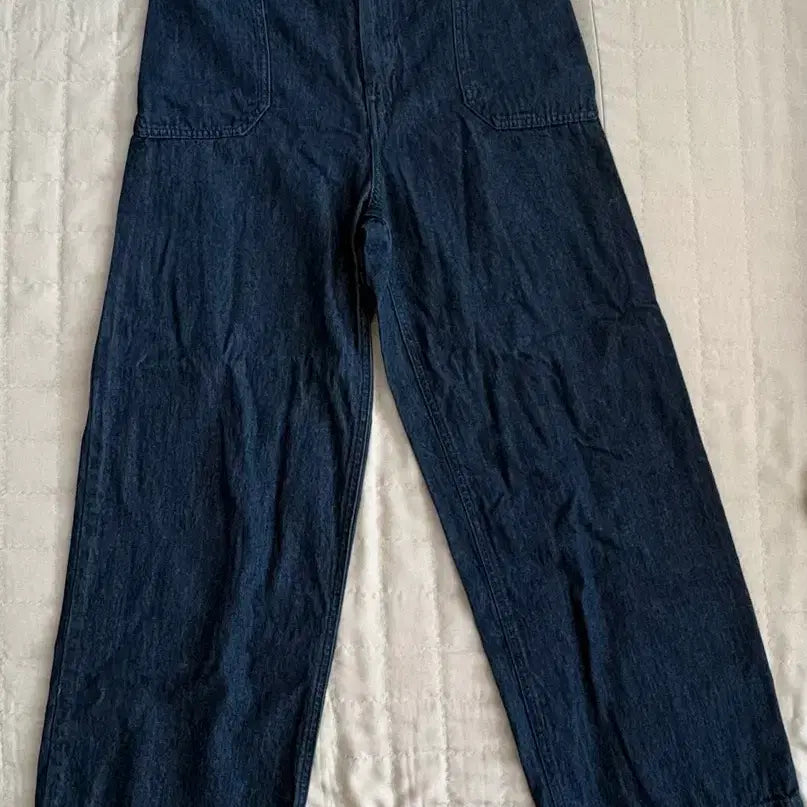 [BUNJANG] Wide Leg Denim Pants / 와이드 진청 데님 팬츠