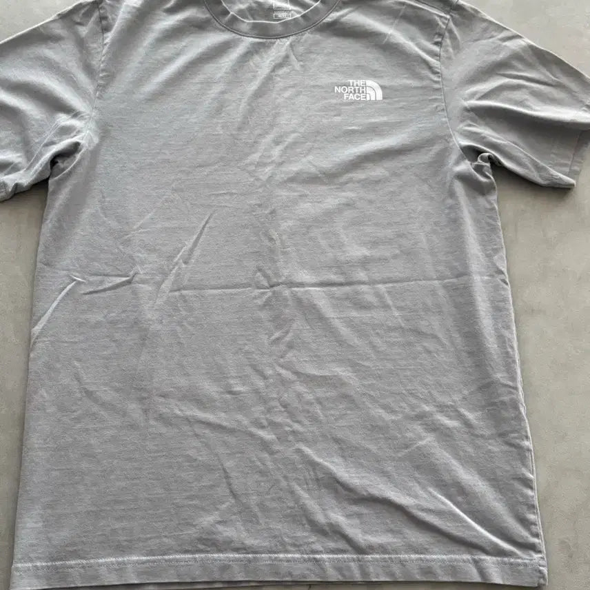 [BUNJANG] The North Face Bandana Big Logo T-Shirt - Grey / 노스페이스 반다나 빅로고 티셔츠 그레이