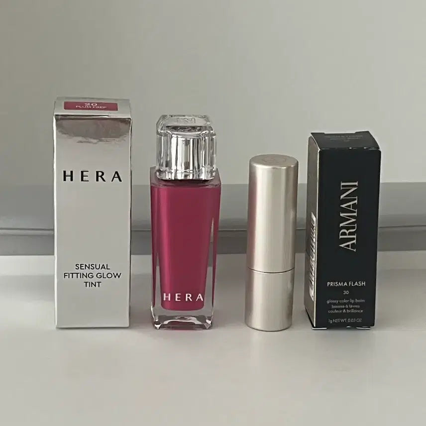 [BUNJANG] Hera Sensual Glow Tint No. 20 Plum Prep + Giorgio Armani Mini / 헤라 센슈얼 글로우 틴트20호+조르지오 아르마니마니미니