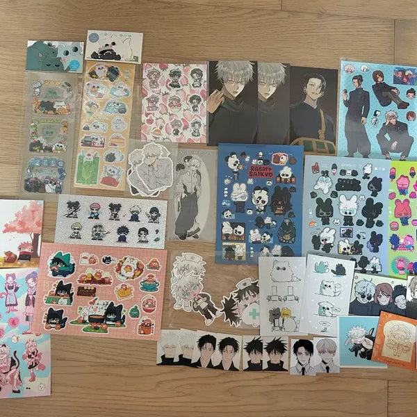 [BUNJANG] Jujutsu Kaisen Sticker and Photo Set Bundle / 주술회전 스티커 증사 세트 일괄