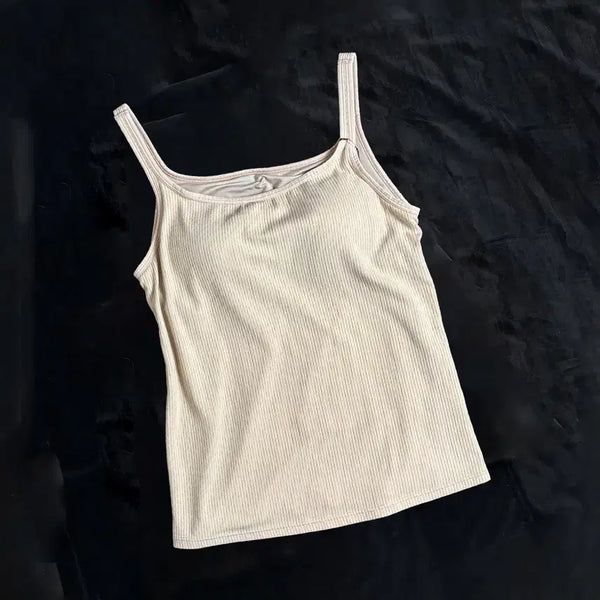 [BUNJANG] Uniqlo Vintage Japanese Basic Cami Top with Built-in Cups / 일본빈티지 유니클로 캡 나시티