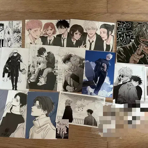 [BUNJANG] Jujutsu Kaisen "This Is Delicious" Postcard, Polaroids, Notebook, Pre-printing Set / (추가) 주술회전 이거존맛 쿠운 데이 엽서 폴라 노트 프박 일괄