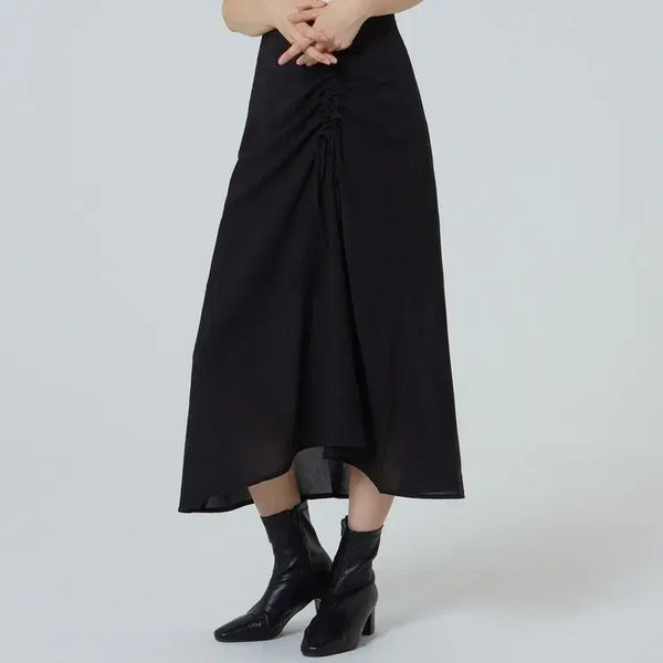 [BUNJANG] MIXXO Shirring Midi Skirt / 새상품)미쏘 셔링 스커트