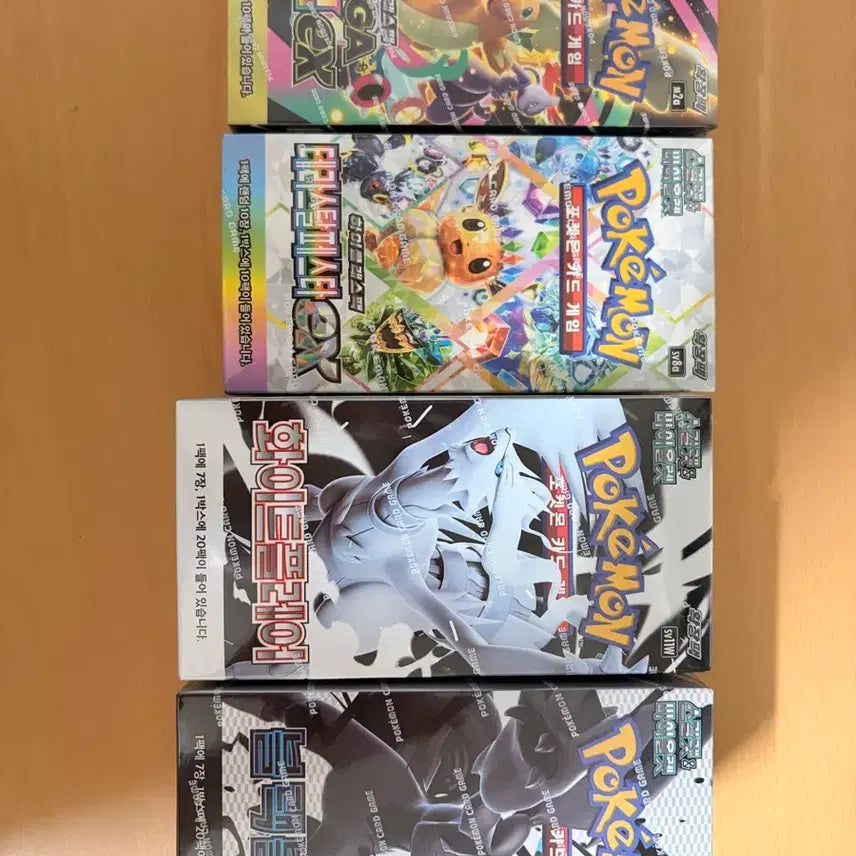 [BUNJANG] Pokemon TCG Booster Box Set (4 Types) - Sealed / 포켓몬카드 박스 4종
