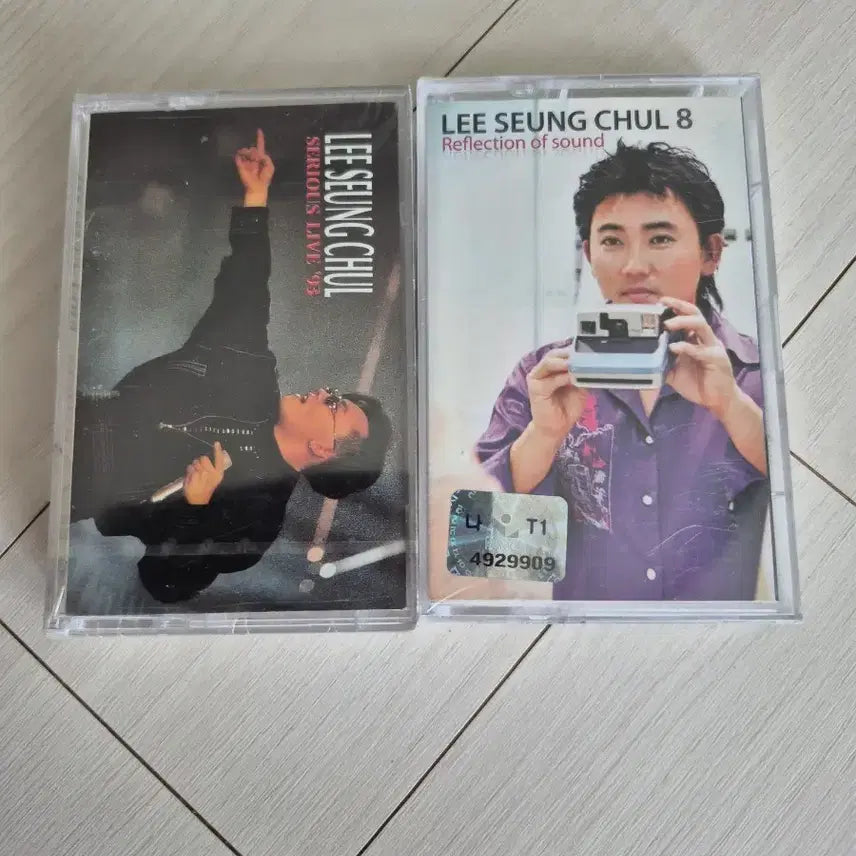 [BUNJANG] Lee Seung Chul 8th Album 'Reflection of Sound' 1993 Serious Live Cassette Tape Bundle (Sealed) / 미개봉 이승철 8집 Serious Live 93 카세트 테이프 2개