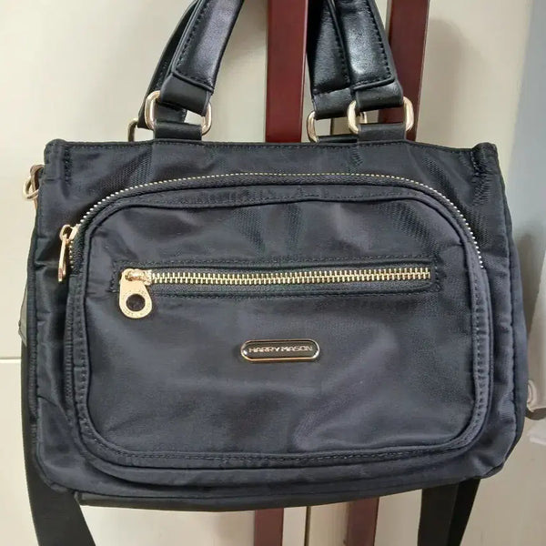 [BUNJANG] Harry Mason Black Tote Bag/Shoulder Bag / 해리메이슨 블랙 토드백.숄더백