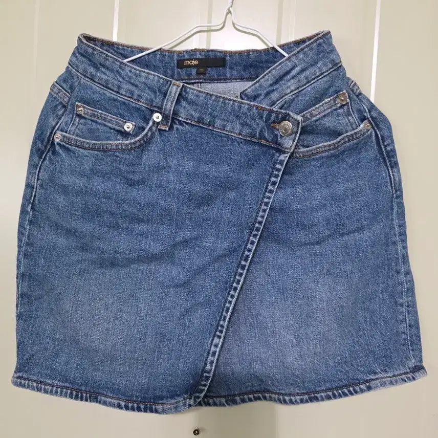 [BUNJANG] Maje Denim Wrap Skirt Size 36 / 마쥬 데님 랩 스커트