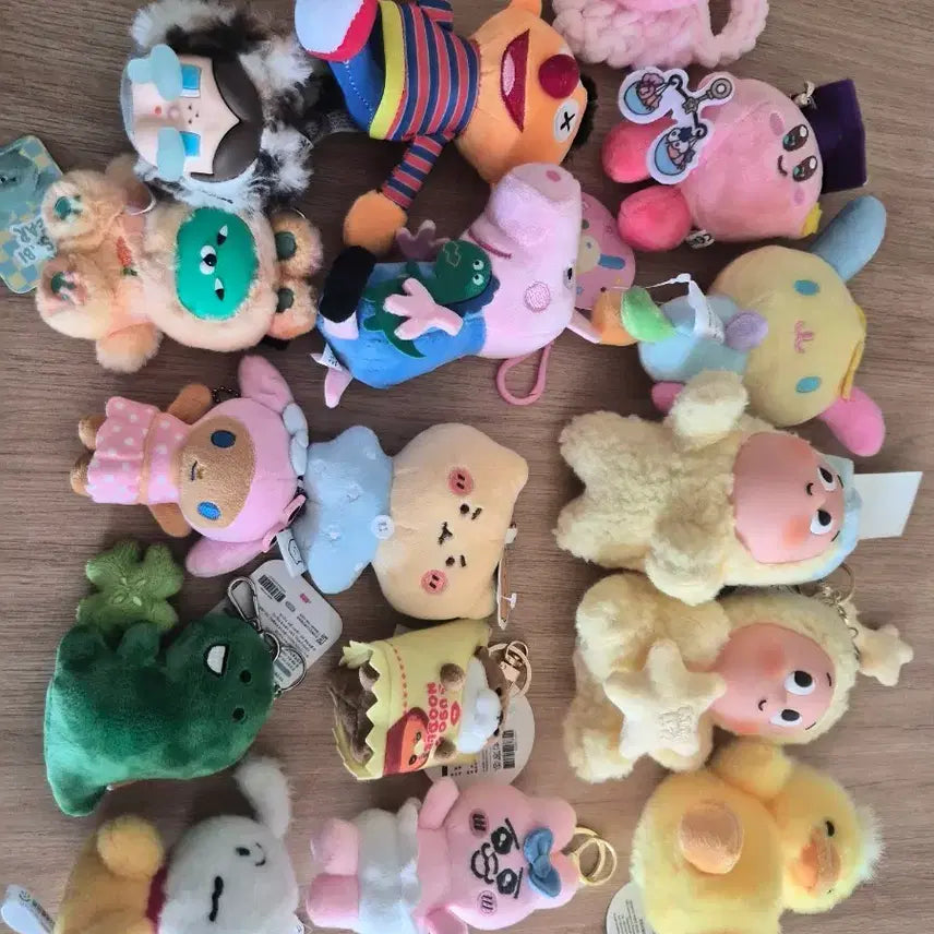 [BUNJANG] Cute Character Doll Keychain Set (2 pcs) / 귀여운 캐릭터 인형 키링 모음 2개 세트 5천원