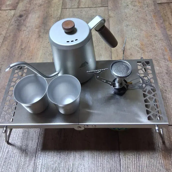 [BUNJANG] Portable Folding Table + Mini Camping Stove Set / 31[낼도착*2] 세트 캠핑버너+테이블