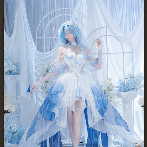 [BUNJANG] YuWoWo Wuthering Waves Wave Guard Wedding Dress Cosplay (XXL) / 택포/명조 워더링 웨이브 파수인 웨딩드레스 코스프레