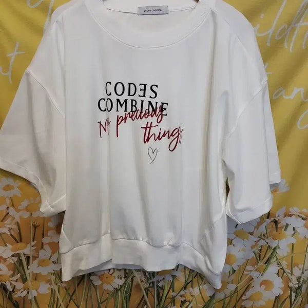 [BUNJANG] Codes Combine Oversized T-Shirt White / 77L]    codes combine 티셔츠 화이트