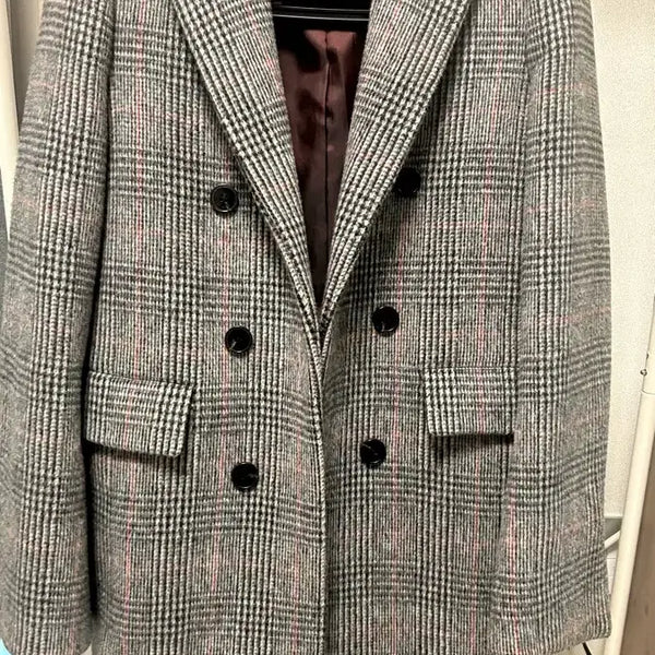 [BUNJANG] ON&ON Check Double-Button Coat / 온앤온 코트