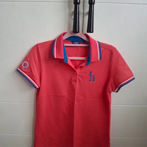 [BUNJANG] Hazzys Golf Women's Big Logo Embroidered T-Shirt / 헤지스 골프 티셔츠