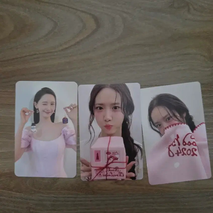 [BUNJANG] Girls' Generation Yoona 2024 Pink Christmas POB Photocard Bundle Set / 소녀시대 윤아 2024pink Christmas 특전포카 팝니다