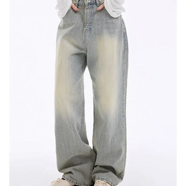 [BUNJANG] Neppy Wide Light Wash Denim Pants / nevy 와이드 데님 연청 m