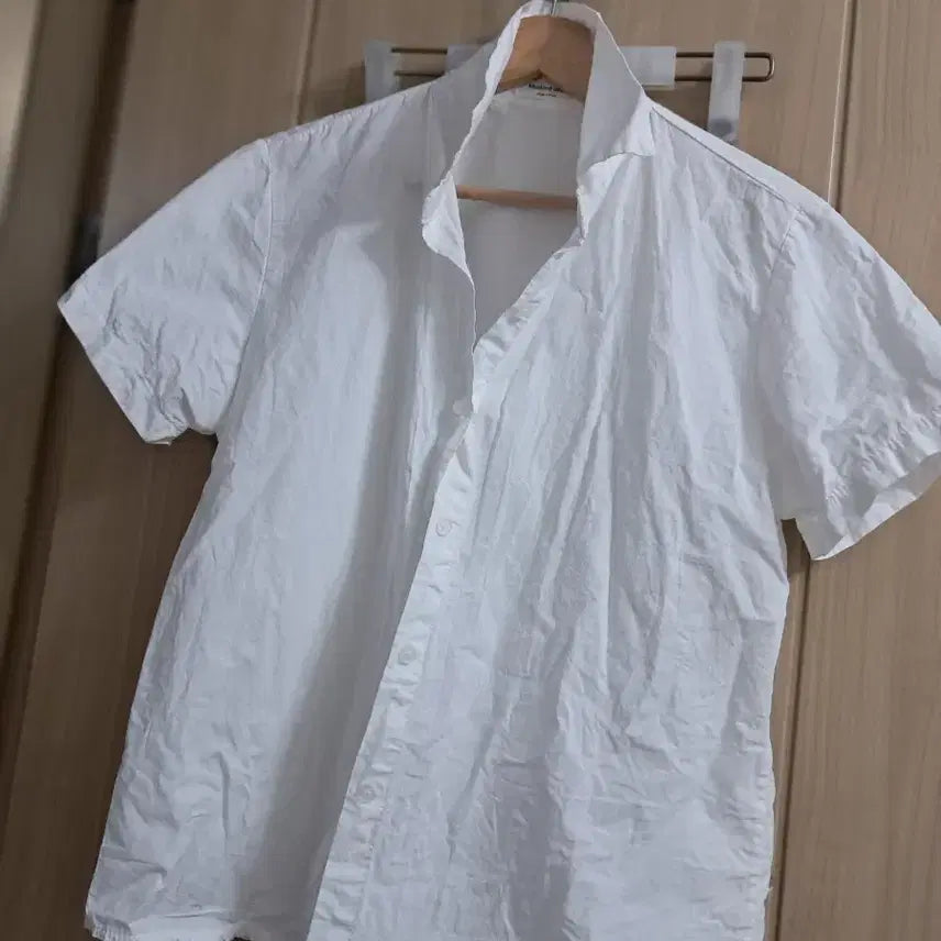 [BUNJANG] Plain Short Sleeve T-Shirt White / 무지 반팔 셔츠 화이트