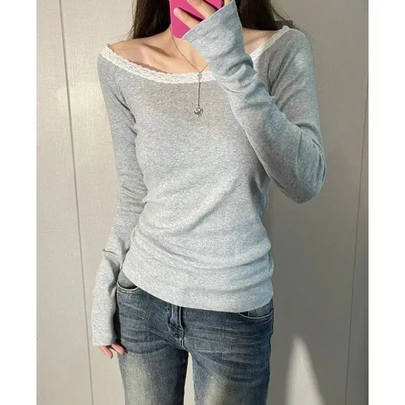 [BUNJANG] Brandy Melville Larissa Top Gray / 브랜디멜빌 라리사 탑 (새상품)