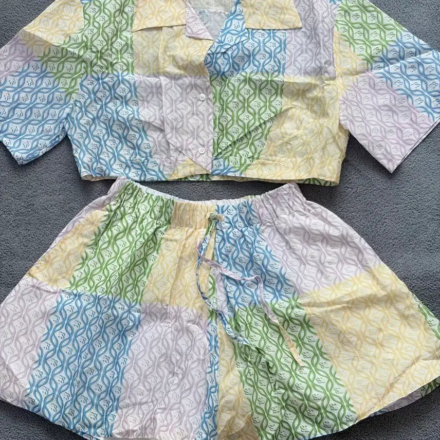 [BUNJANG] Sandro Linen Vacation Set-up / 산드로 휴양지 바캉스 마 셋업