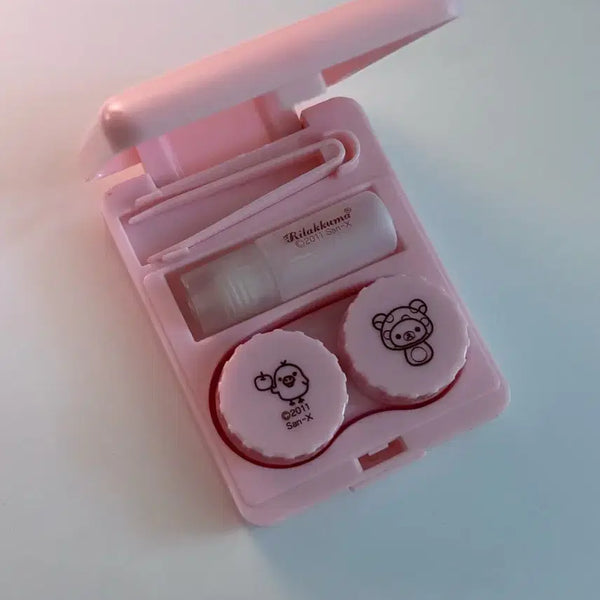 [BUNJANG] Rilakkuma Lens Case (Pre-owned) / 리락쿠마 렌즈케이스