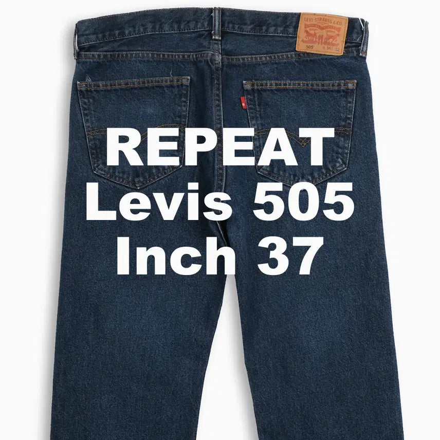 [BUNJANG] Vintage Levi's 505 Regular Fit Jeans / 빈티지 리바이스 505 진청 37 인치 LV5053651