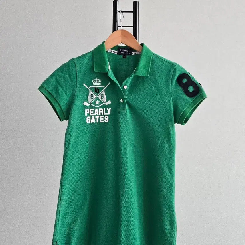 [BUNJANG] Pargates Golf Wear Women's Short Sleeve Polo T-Shirt Green / 파리게이츠 골프웨어 반팔 카라티 그린