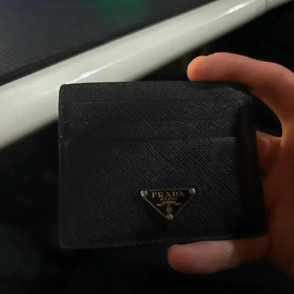 [BUNJANG] Prada Saffiano Card Holder Black / 프라다 카드지갑