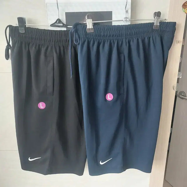 [BUNJANG] Nike Shorts Set - Black & Navy - L Size / 나이키 반바지 블랙/네이비 L 사이즈 새상품