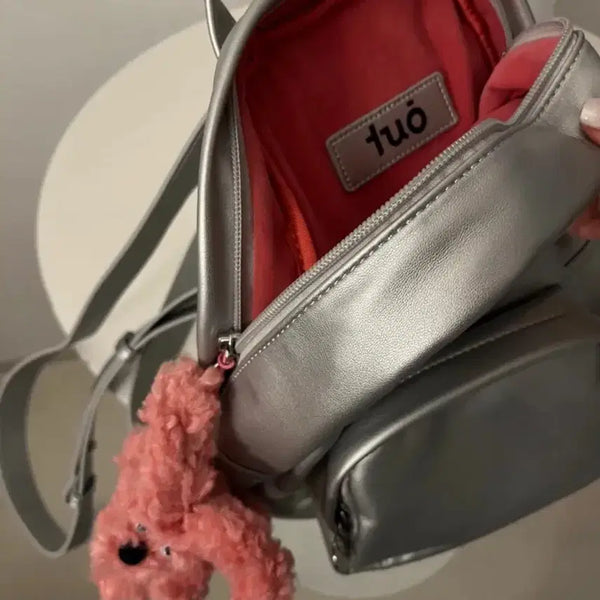 [BUNJANG] TUO Silver Backpack / 투오 실버 백팩