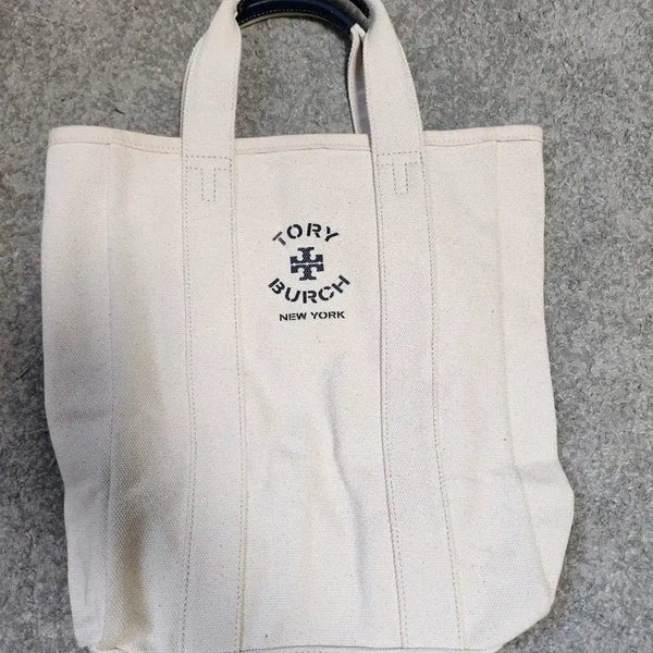 [BUNJANG] Tory Burch Canvas Tote Bag Ivory / 미사용 //토리버치 캔버스 토트백 아이보리